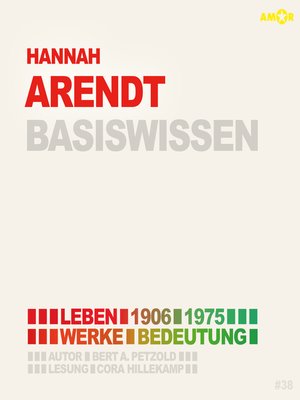 cover image of Hannah Arendt (1906-1975) Basiswissen--Leben, Werk, Bedeutung